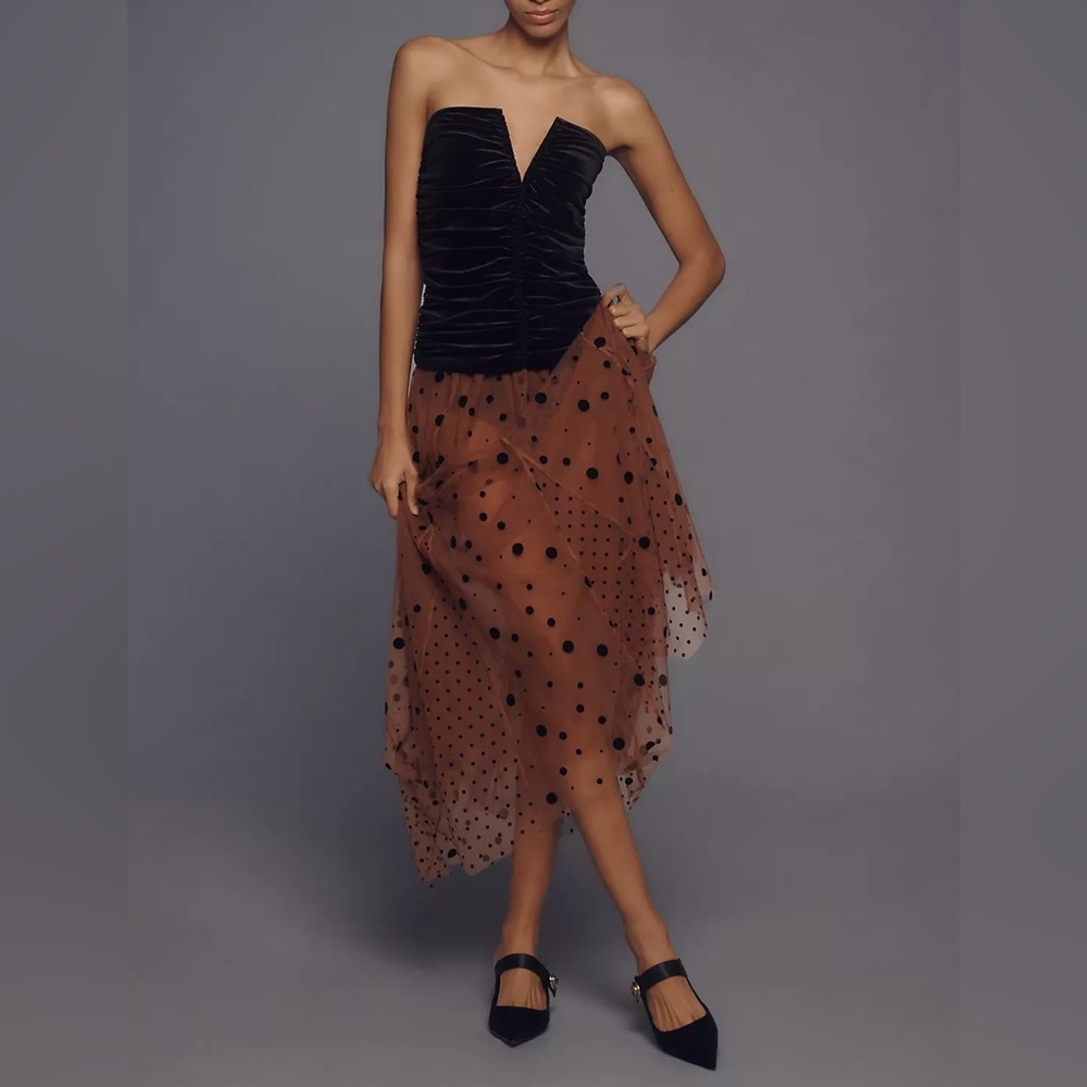 NWT Size L - Maeve Tulle Maxi Skirt - Picture 3 of 16